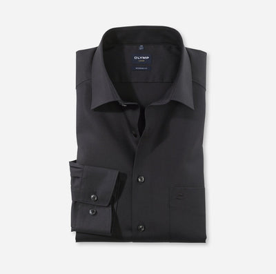 Olymp - New Kent Modern Fit Black Shirt