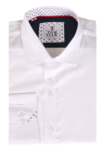 Tom Silk - Tailored Fit Shirt With Trim