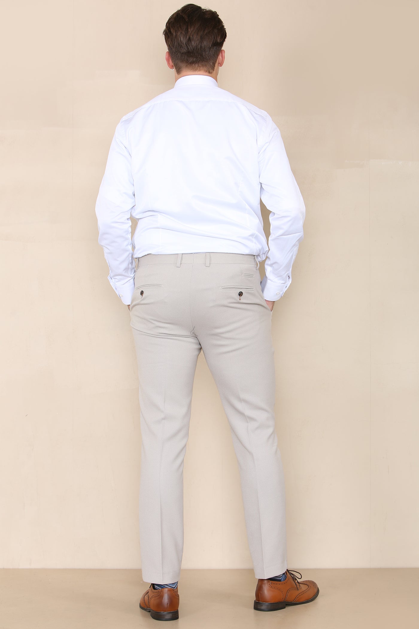 HM5 - Stone Tailored Trousers