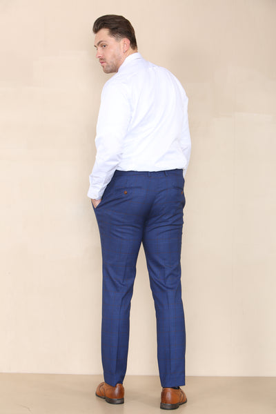 Paul Andrew Alex - Blue Check Three Piece Suit
