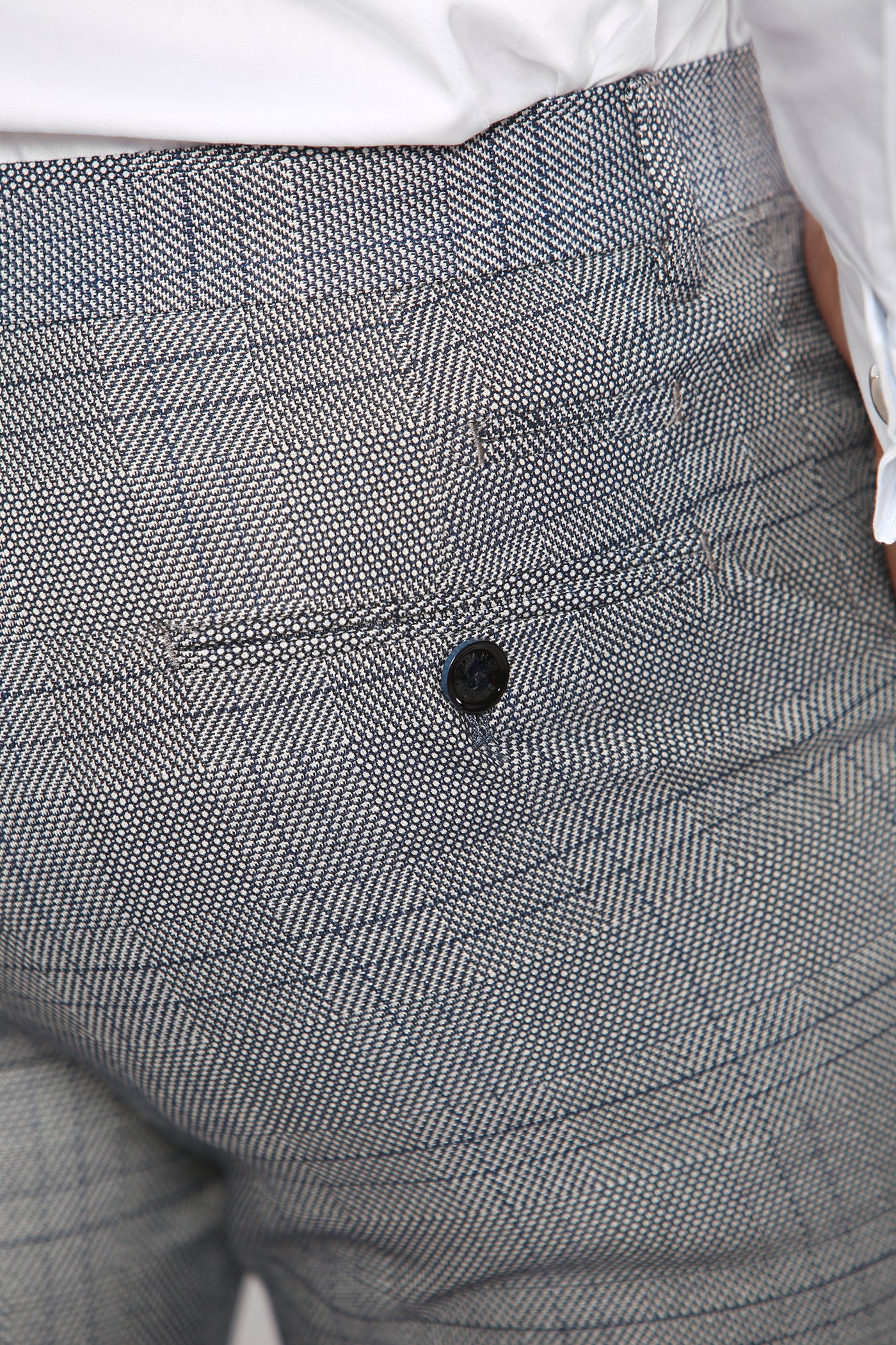 JERRY - Grey Check Trousers