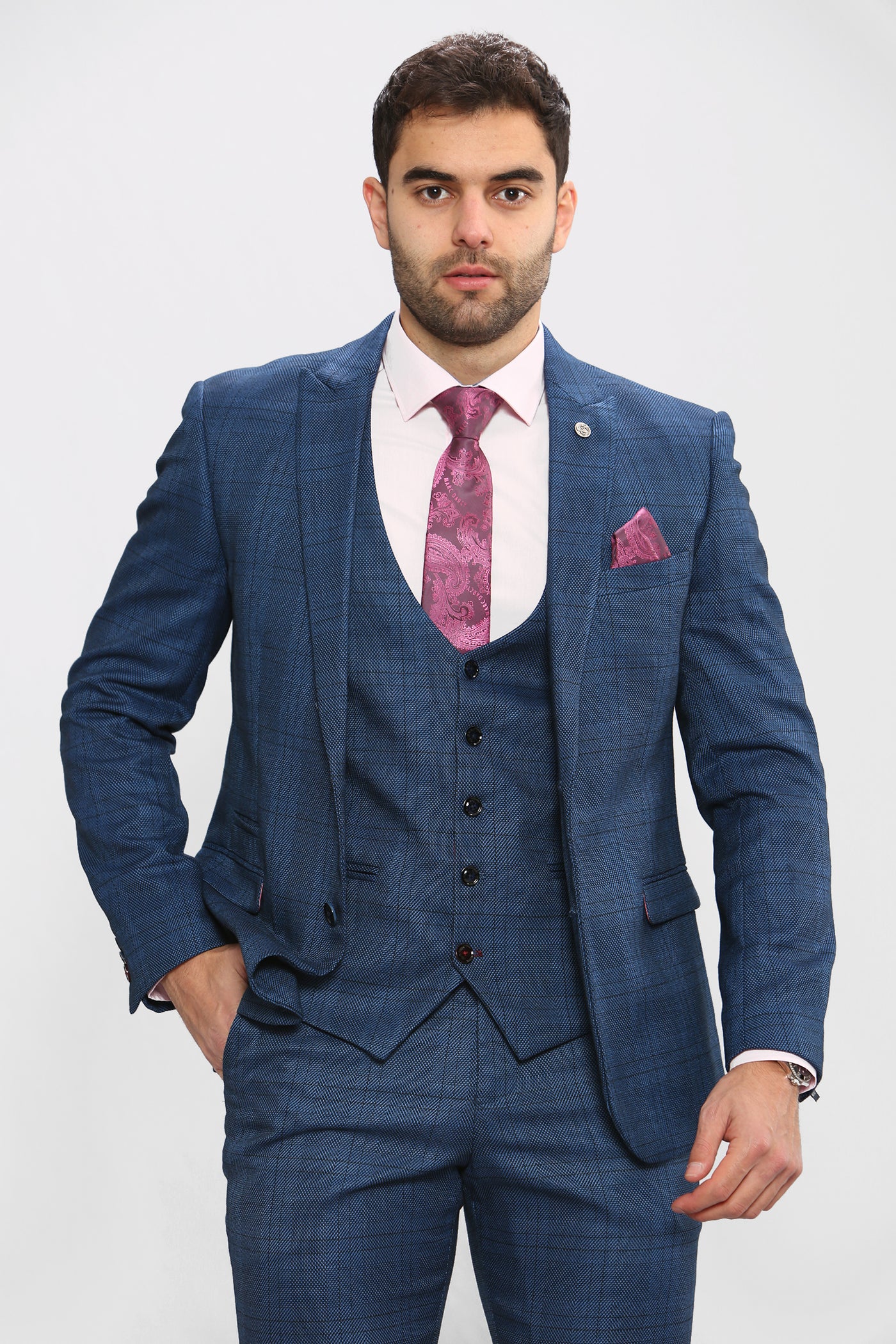 JERRY - Blue Check Blazer