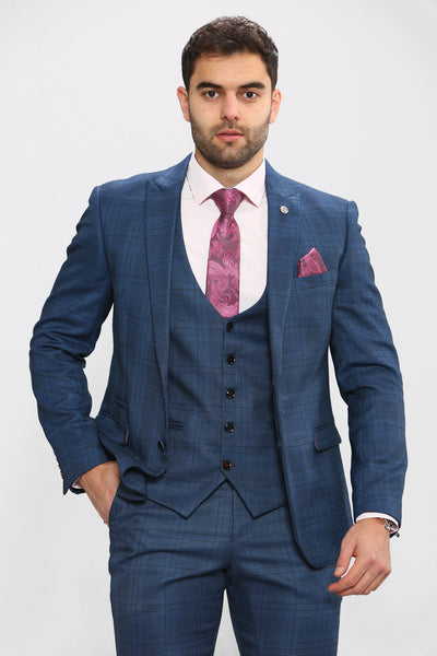 JERRY - Blue Check Blazer