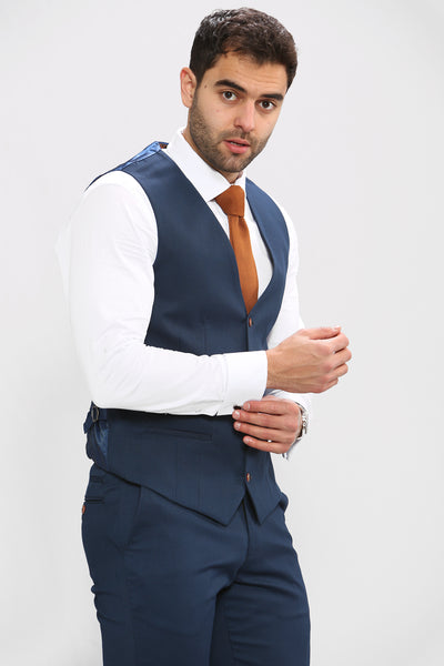 MAX - Royal Blue Three Piece Suit