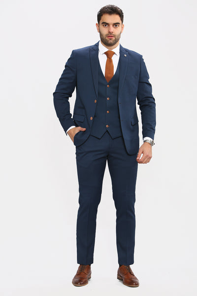 MAX - Royal Blue Three Piece Suit