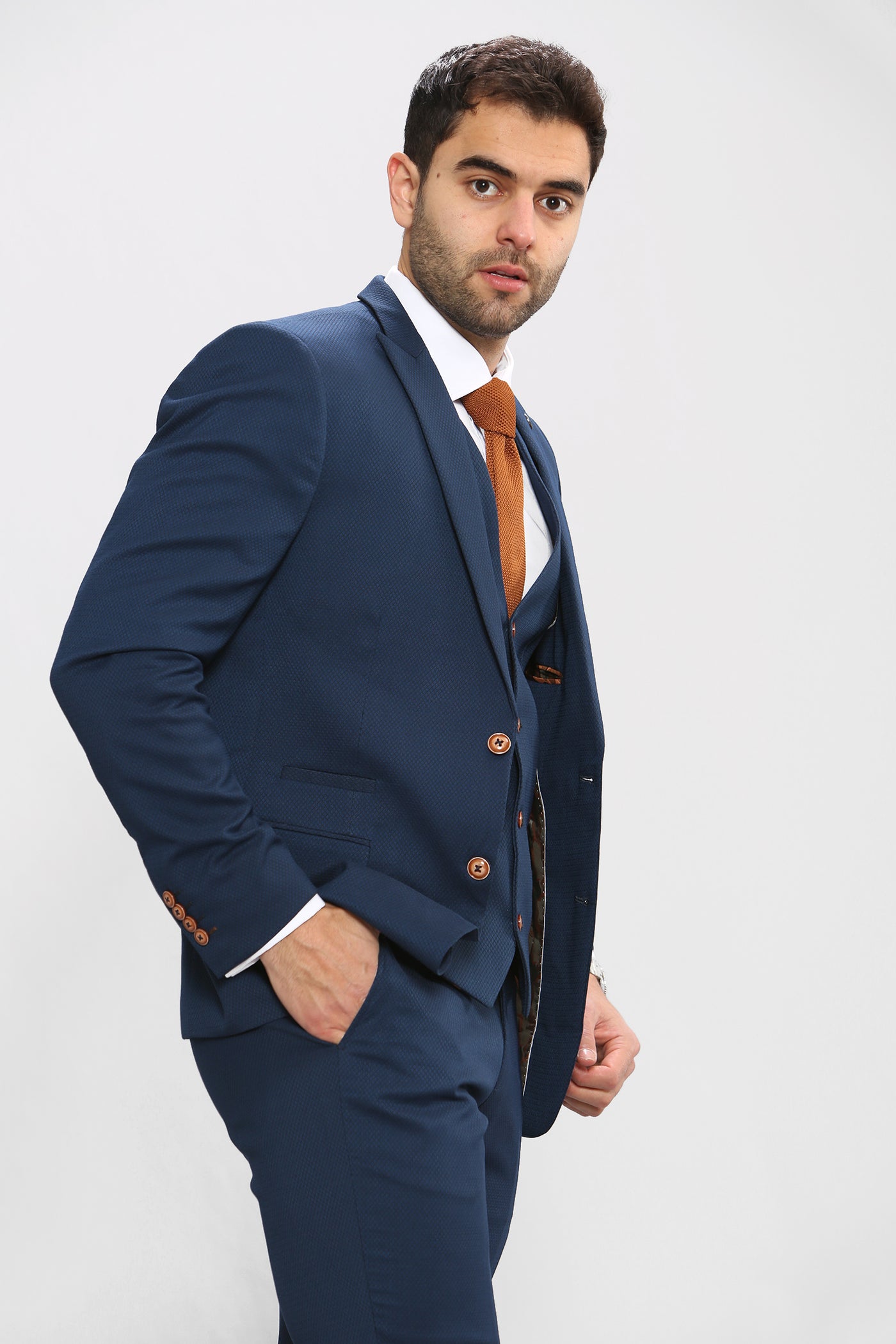 MAX - Royal Blue Three Piece Suit