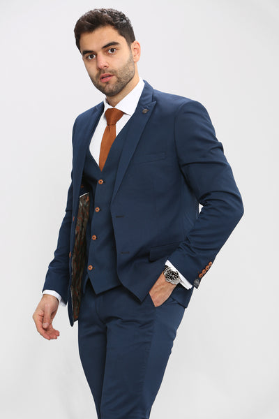 MAX - Royal Blue Three Piece Suit