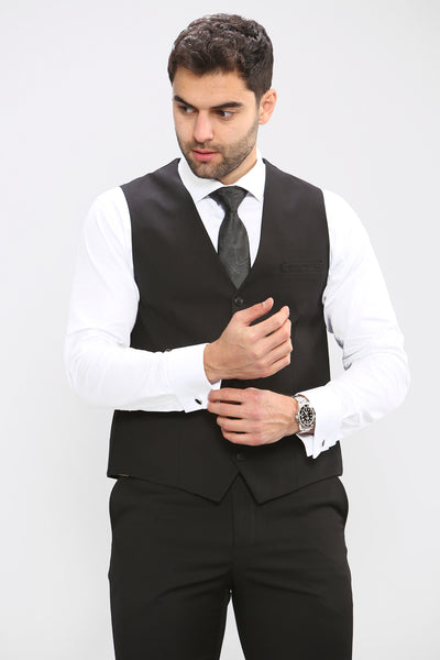 Cavani MARCO - Black Three Piece Suit