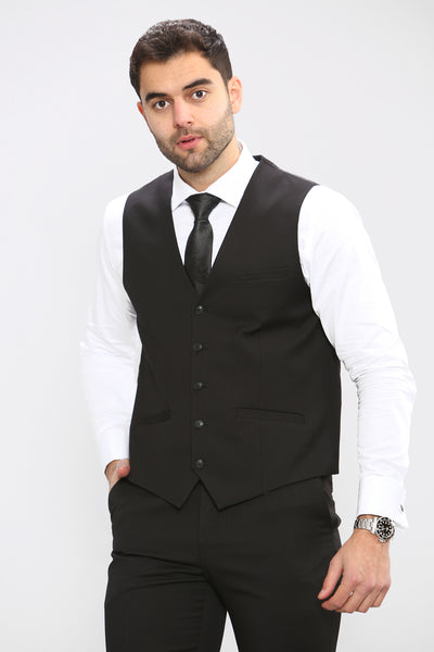 Cavani MARCO - Black Three Piece Suit