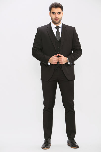 Cavani MARCO - Black Three Piece Suit