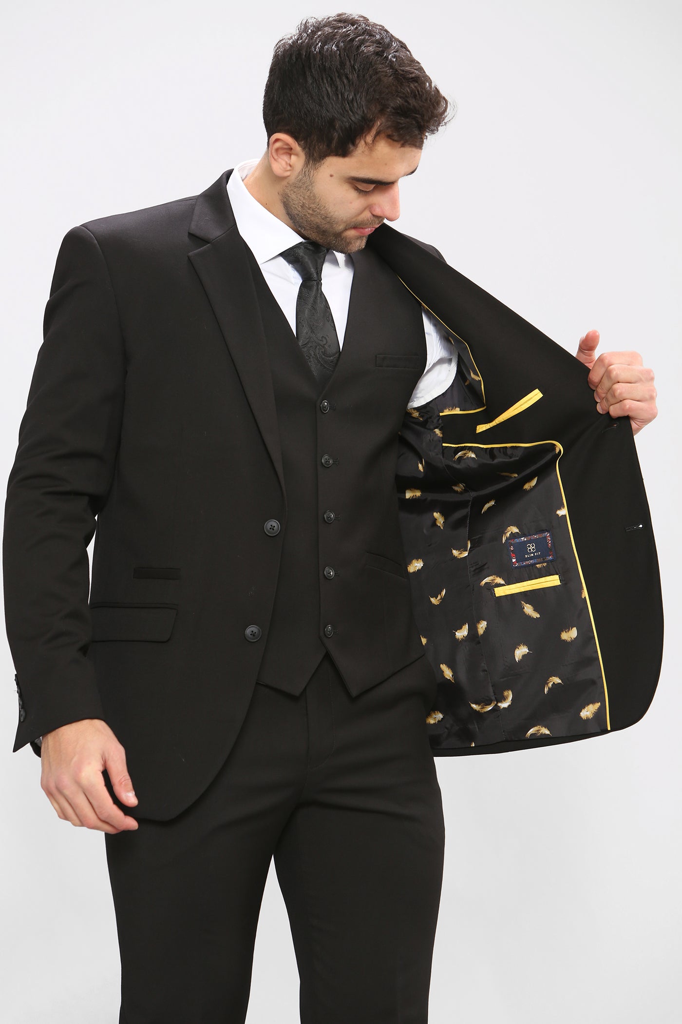 Cavani MARCO - Black Three Piece Suit