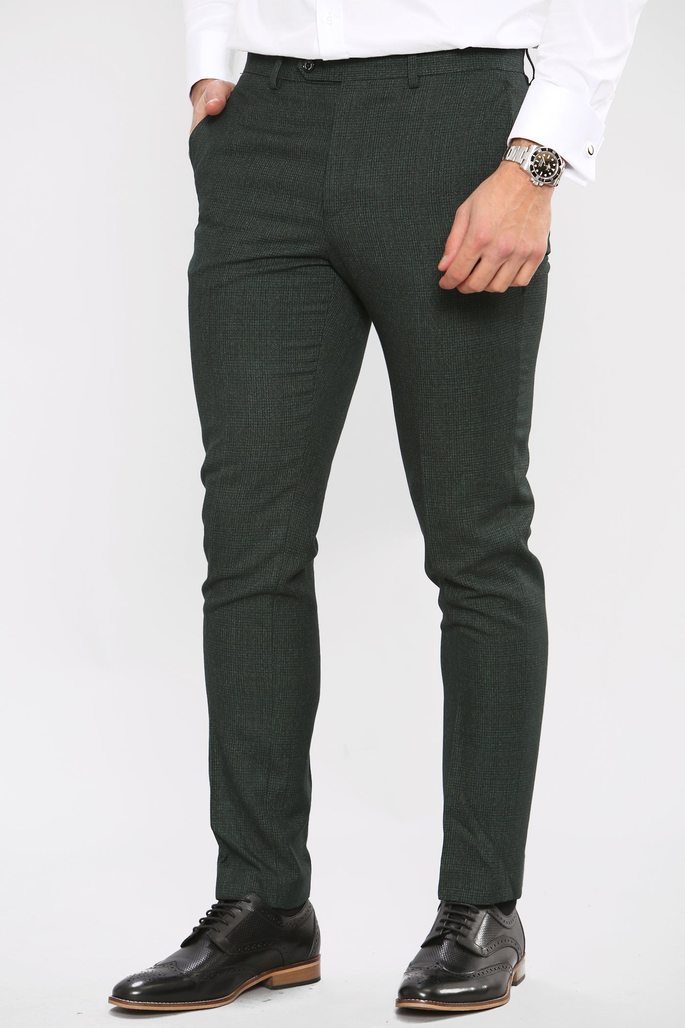 Cavani CARIDI - Olive Three Piece Suit