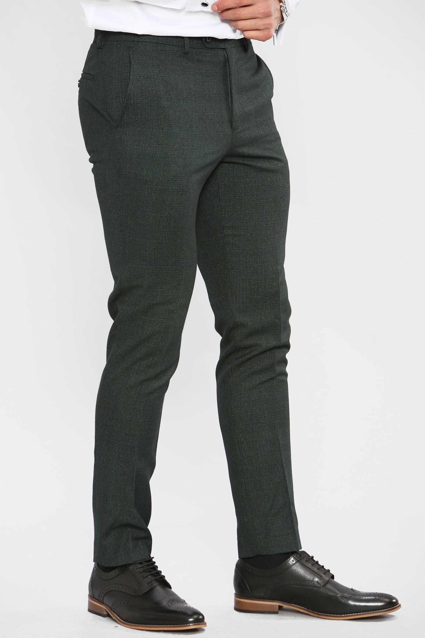 Cavani CARIDI - Olive Three Piece Suit
