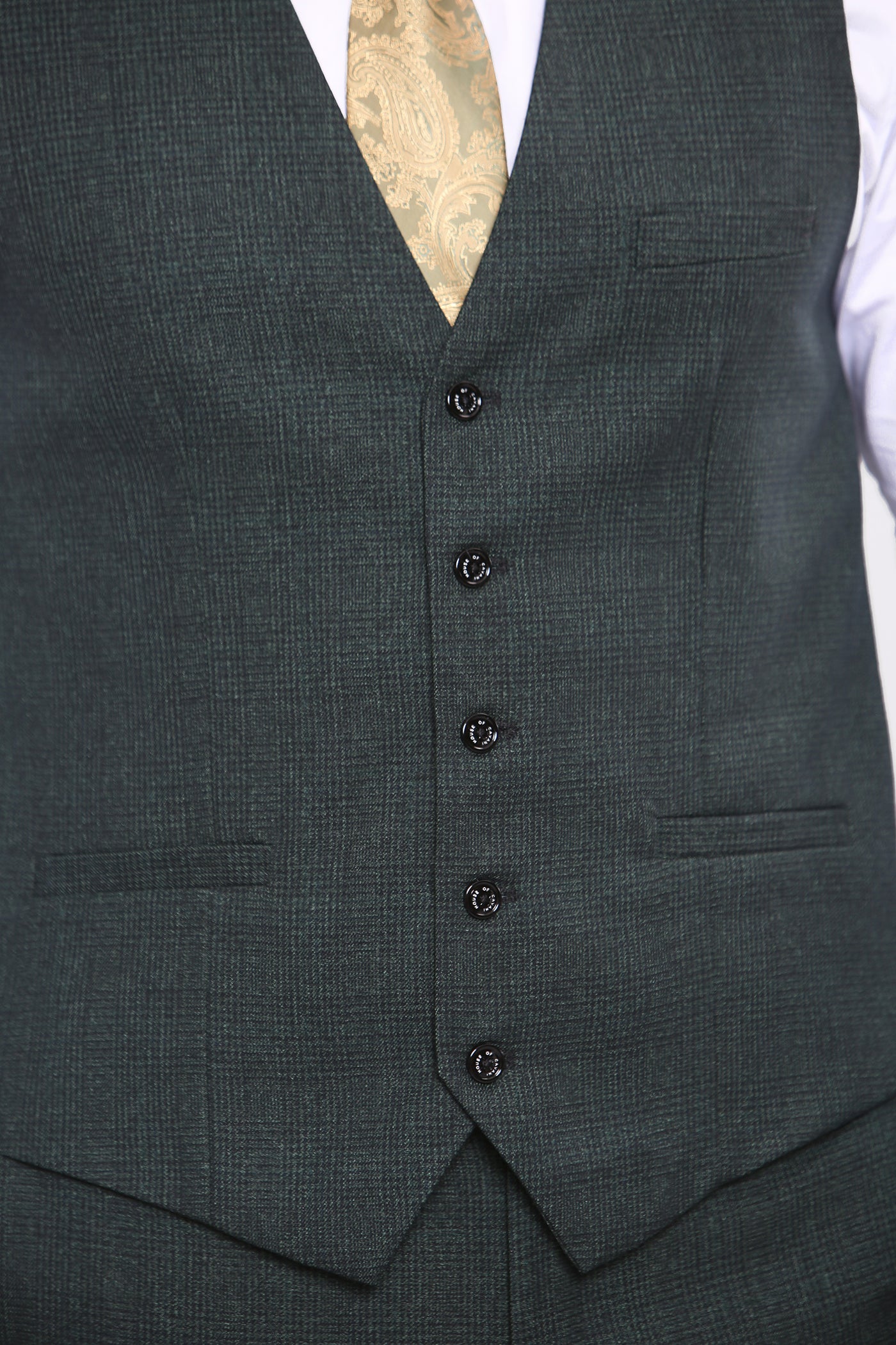 Cavani CARIDI - Olive Waistcoat