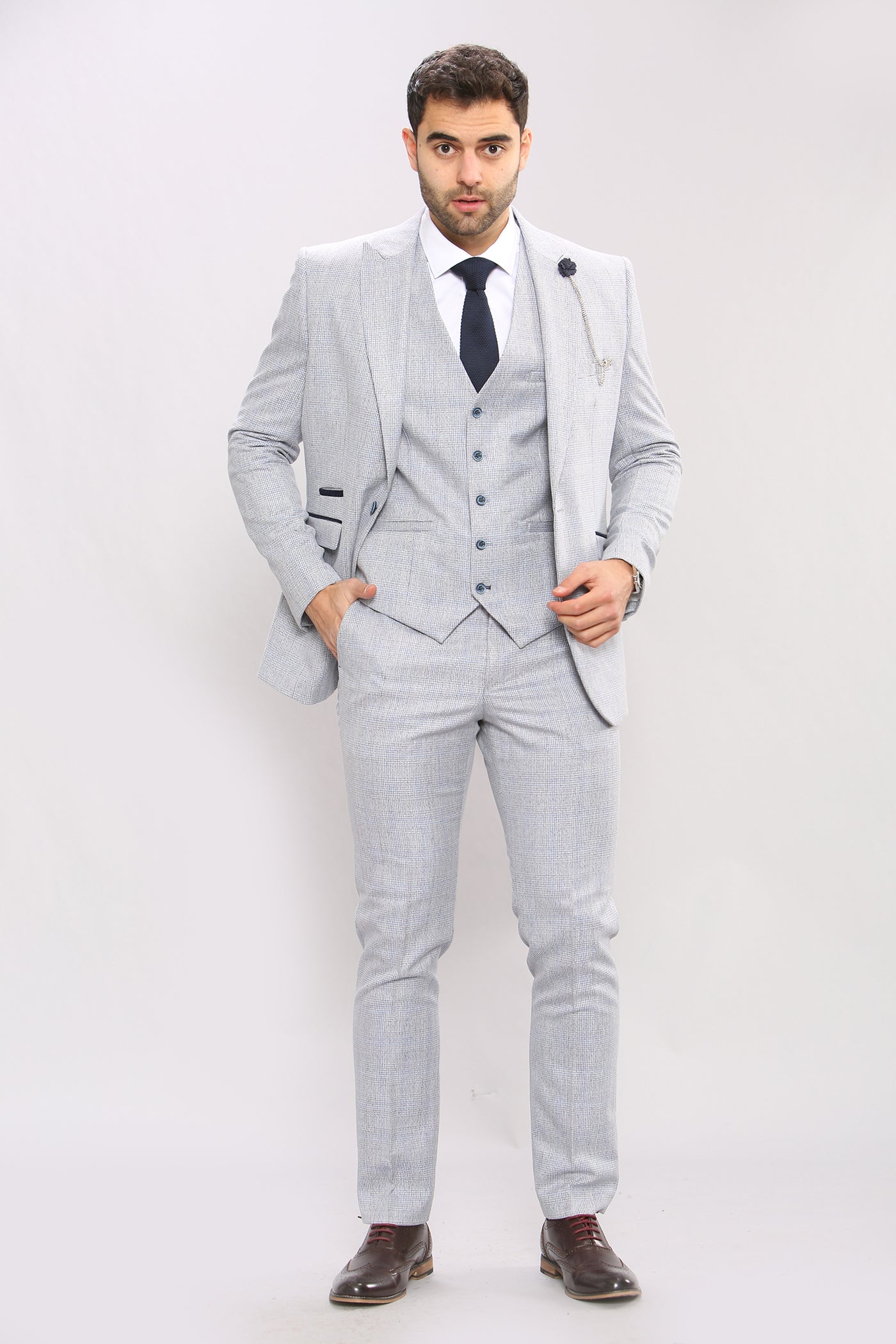 Cavani CARIDI - Sky Three Piece Suit