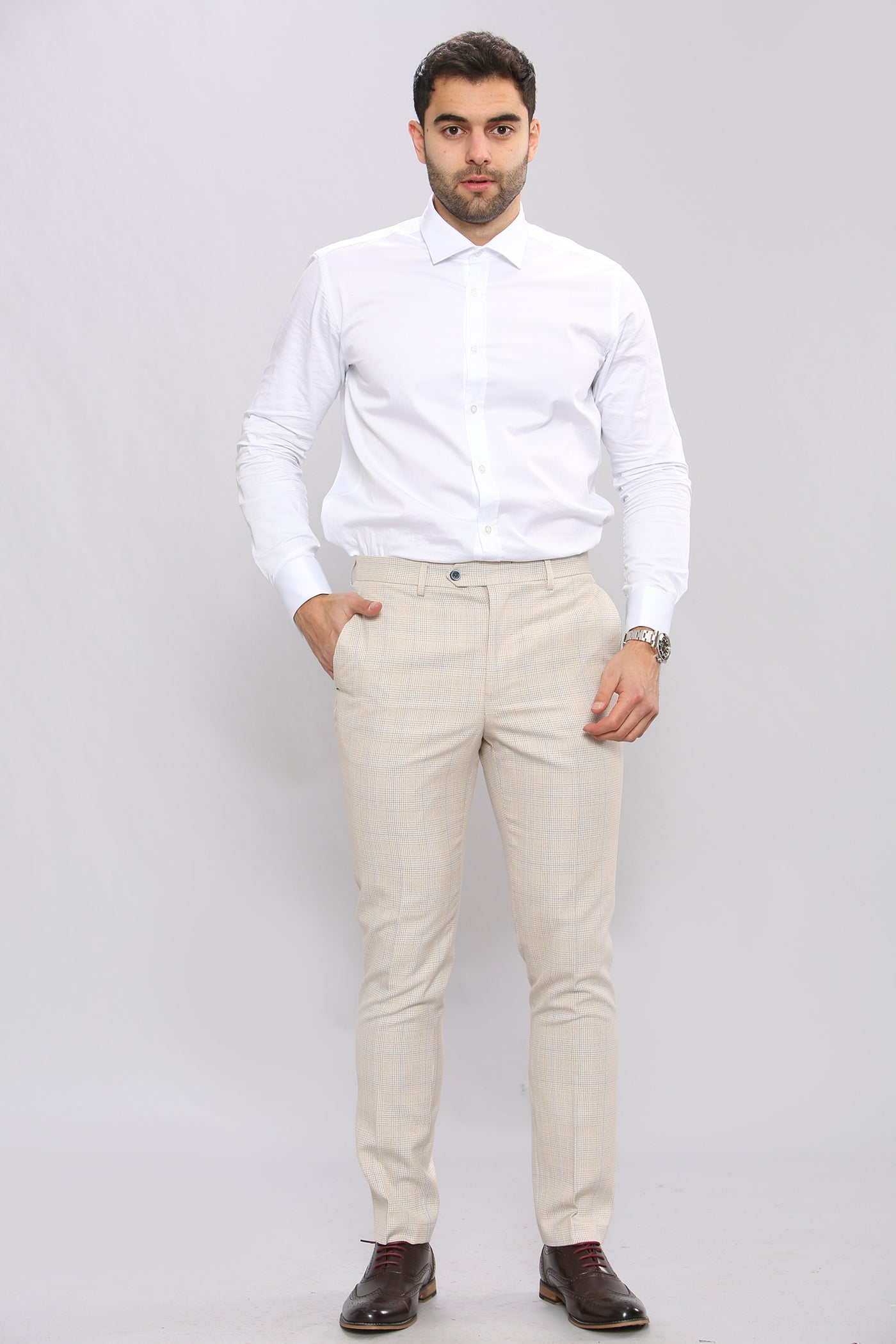 Cavani CARIDI - Beige Three Piece Suit