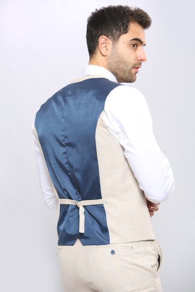 Cavani CARIDI - Beige Three Piece Suit