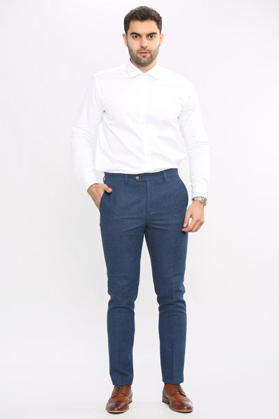 Cavani ORSON - Blue Tweed Trouser