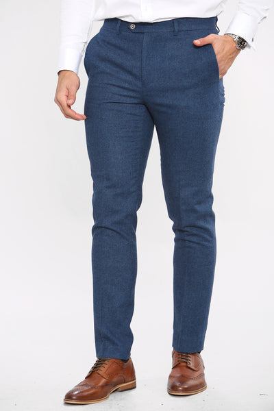Cavani ORSON - Blue Tweed Trouser