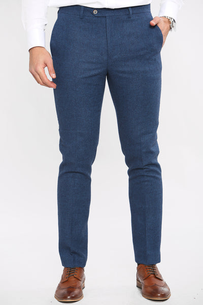 Cavani ORSON - Blue Tweed Trouser