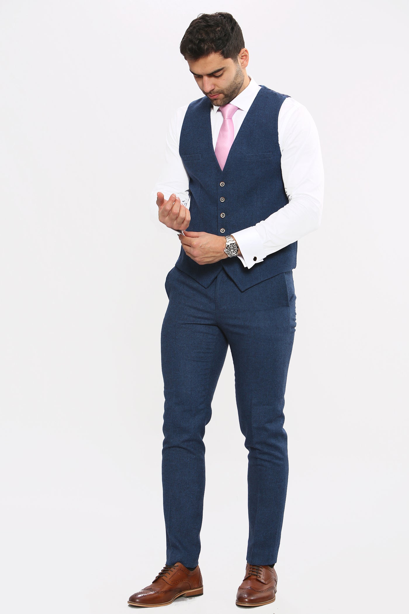 Cavani ORSON - Blue Tweed Trouser