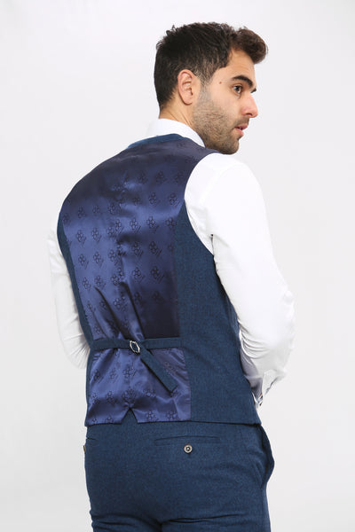 Cavani ORSON - Blue Tweed Waistcoat