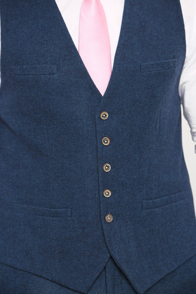 Cavani ORSON - Blue Tweed Three Piece Suit