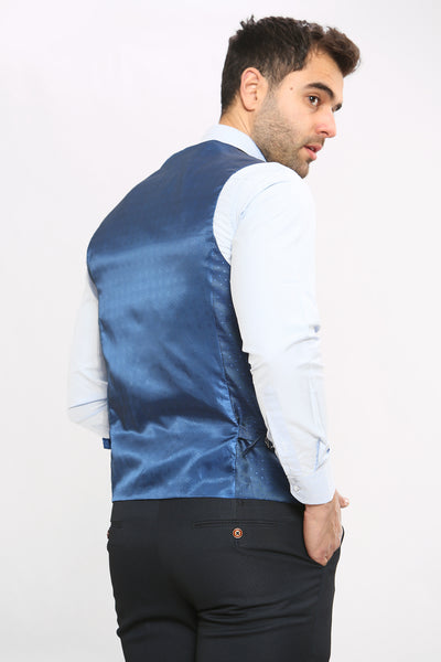 MAX - Navy Blue Three Piece Suit