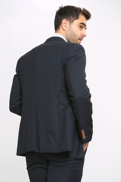 MAX - Navy Blue Three Piece Suit