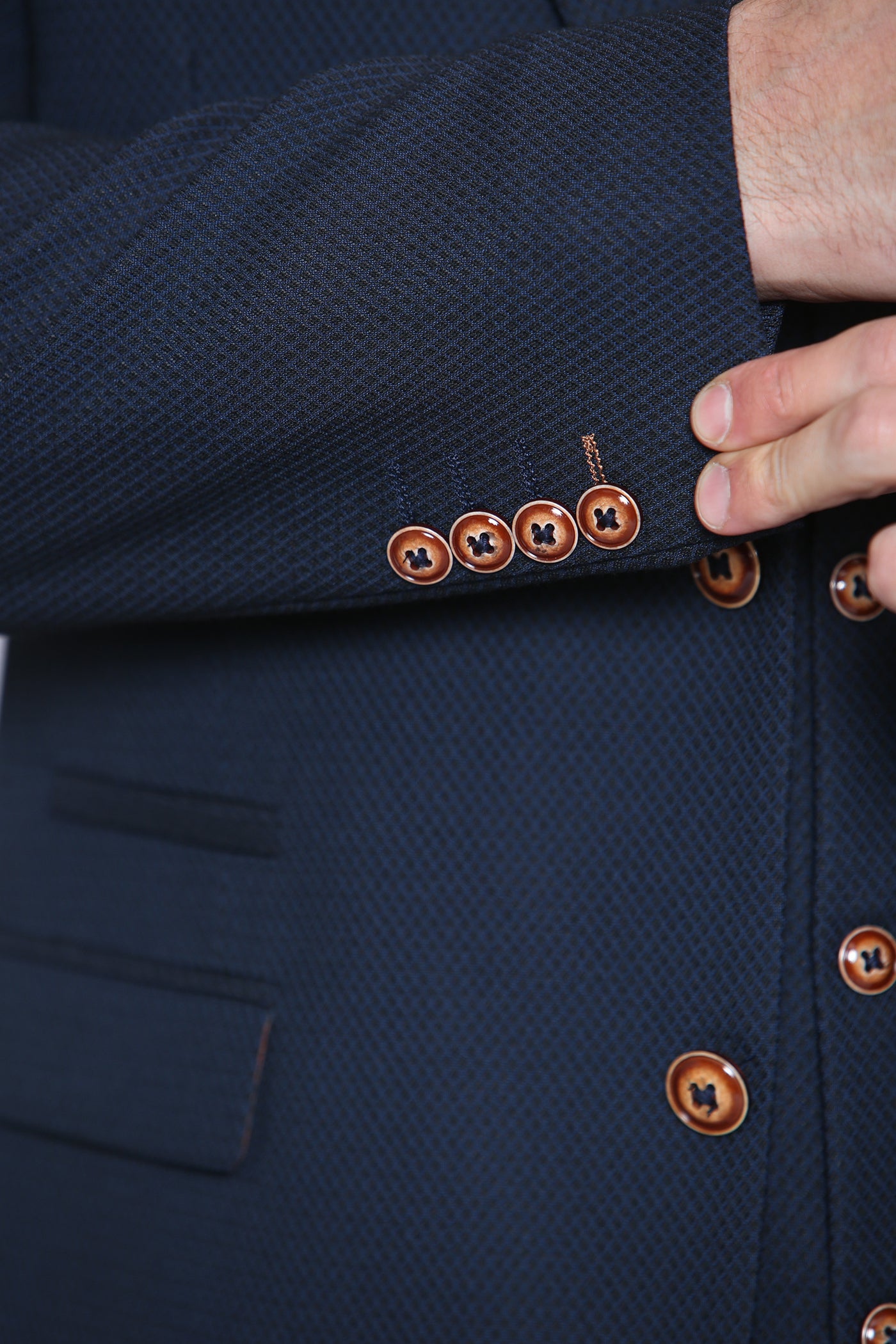 MAX - Navy Blue Three Piece Suit