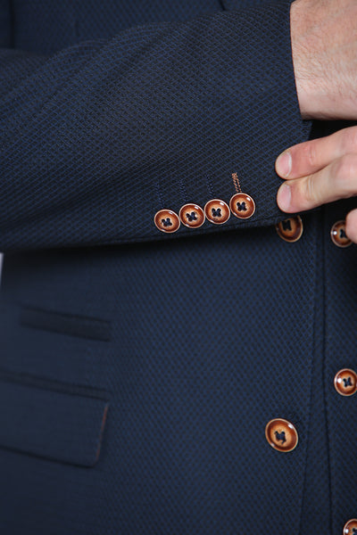 MAX - Navy Blue Three Piece Suit