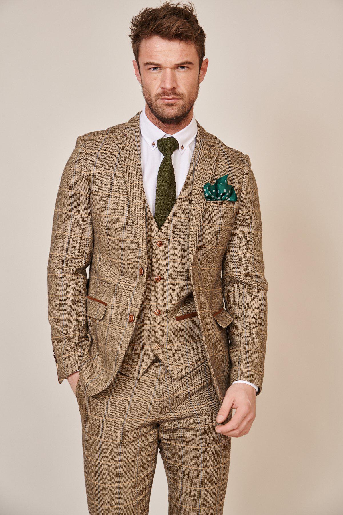 TED - Tan Tweed Check Blazer