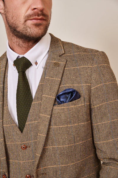 TED - Tan Tweed Check Blazer