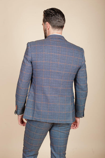 JENSON - Sky Blue Check Blazer