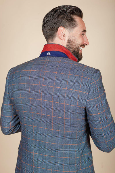 JENSON - Sky Blue Check Blazer