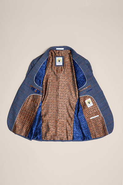 JENSON - Sky Blue Check Blazer