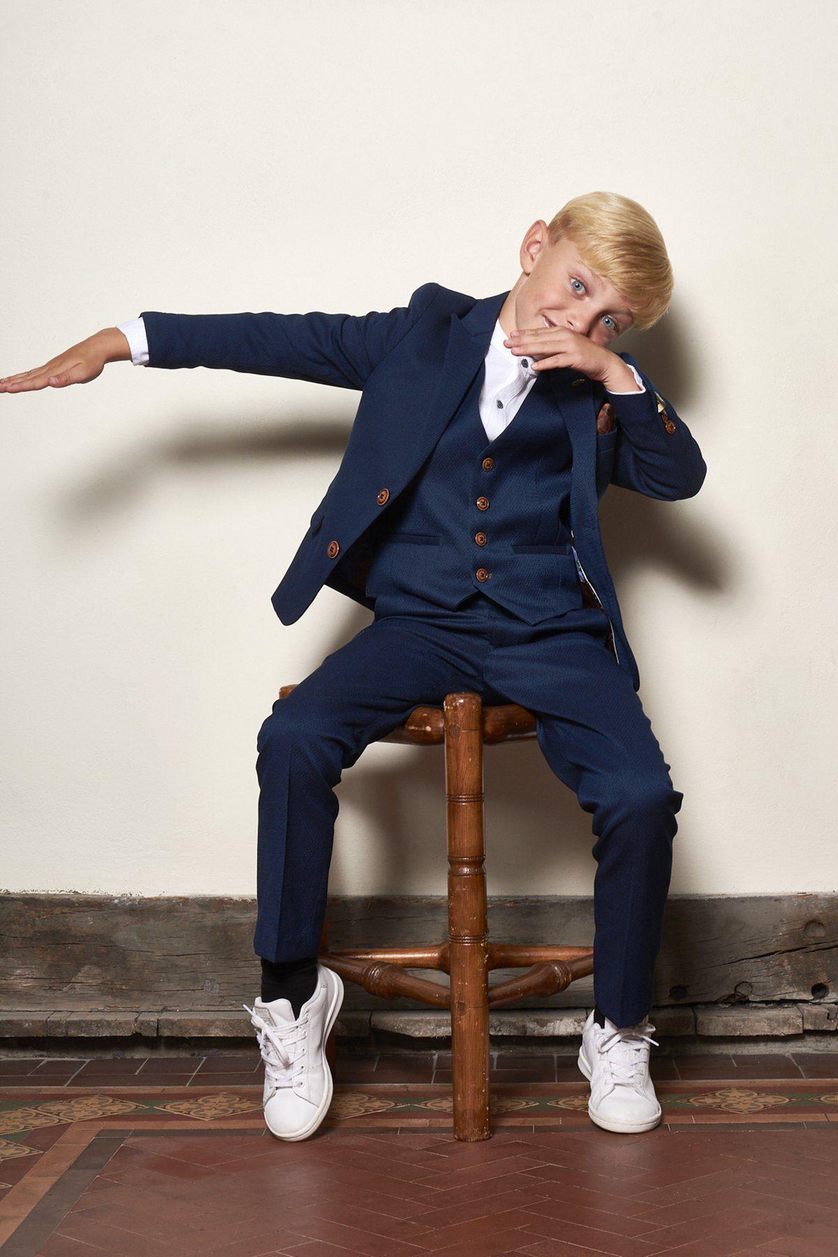 MAX - Childrens Royal Blue Three Piece Suit