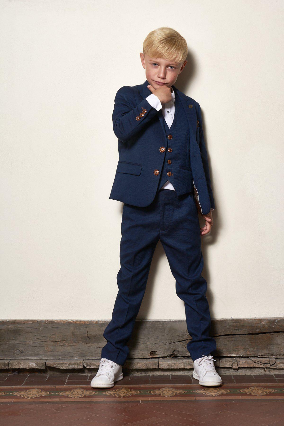 MAX - Childrens Royal Blue Three Piece Suit
