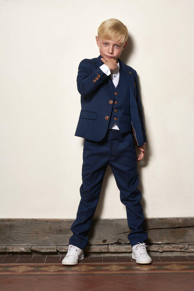 MAX - Childrens Royal Blue Three Piece Suit