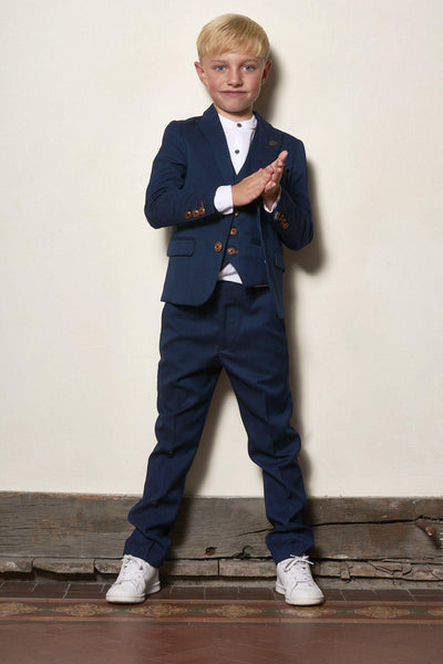 MAX - Childrens Royal Blue Three Piece Suit