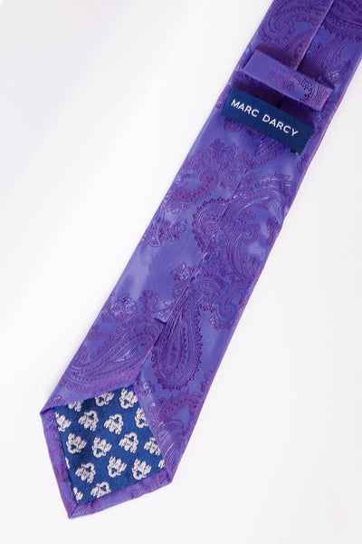 PAISLEY - Lilac Paisley Tie, Cufflink and Pocket Square Set